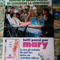 locandina film "tutti pazzi per Mary" su videocass
