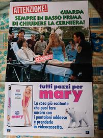 locandina film "tutti pazzi per Mary" su videocass