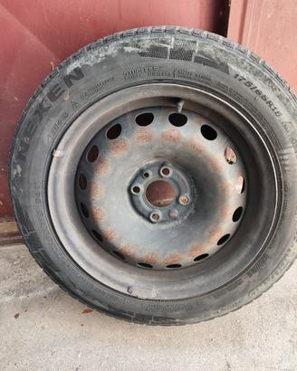 4 cerchi ferro Lancia Y Fiat Panda