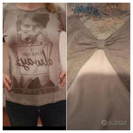 Top maniche lunghe Mixerì con pizzi e trasparenze