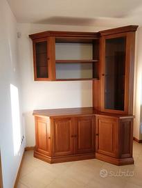 Mobile ad angolo in legno massiccio 
