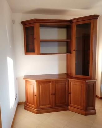 Mobile ad angolo in legno massiccio 
