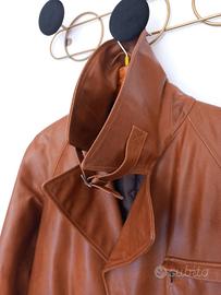 Trench in vera pelle