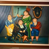 Riproduzione di un dipinto di Fernando Botero
