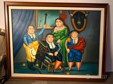 Riproduzione di un dipinto di Fernando Botero