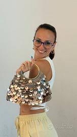 Borsa handmade con paillettes