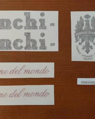 SET DECALCOMANIE BIANCHI CAMPIONE DEL MONDO