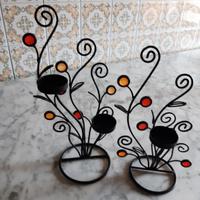 Porta Candele in ferro battuto 