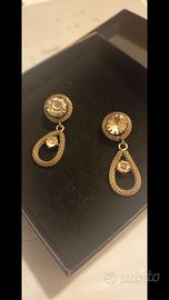 orecchini donna in strass anni '60 (con il buco)