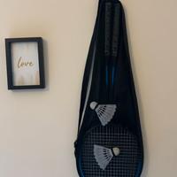Set da badminton: 2 racchette e 2 volani