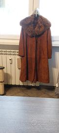Montone lungo da donna vintage Il Fauno vera pelle
