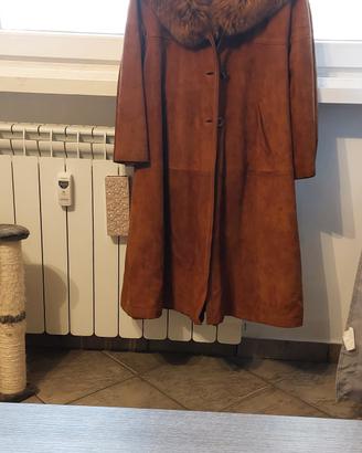 Montone lungo da donna vintage Il Fauno vera pelle