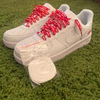 Sneakers basse SupremexNike Air Force 1 bianche/46