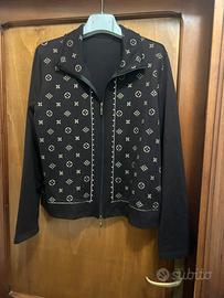 Cardigan con fantasia momogram ispirata