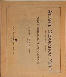 Mappe di Atlante cartografico muto di fine 1800