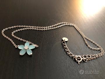 Collana Stroili argento 925 con fiore