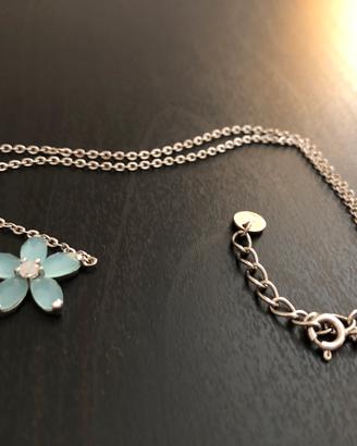 Collana Stroili argento 925 con fiore