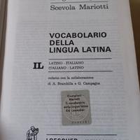 vocabolario italiano latino
