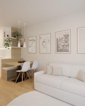 Bilocale ristrutturato con balcone a Brunico