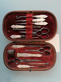 Antico set da cucito XIX sec.