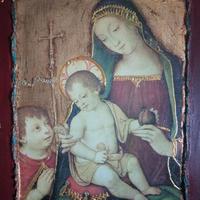 Quadro decoupage e pittura