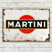 Targa murale in metallo Martini