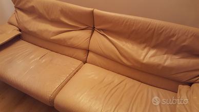 B&B Italia Paolo Piva  Alanda Divano pelle anni 80