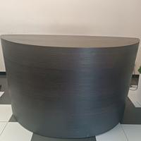 Cassa negozio in legno massiccio marrone-nero