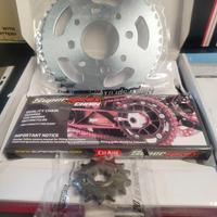 kit catena corona pignone brixton bx 125 16/19