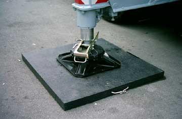 Basi Piastre appoggio per piattaforme gru