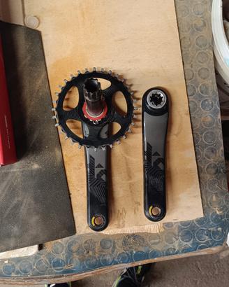 guarnitura SRAM + mamertino +deragliatore 