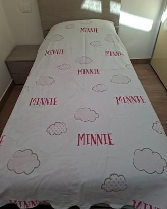 Completo letto copripiumino singolo Minnie