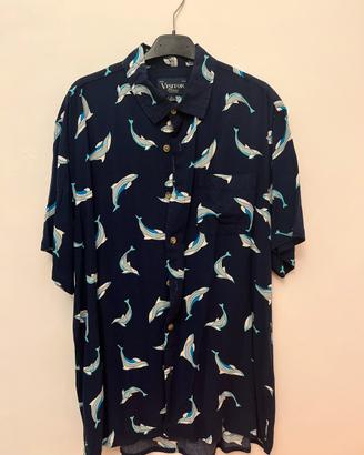 Camicia Vintage Fantasia Delfini
