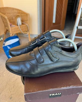 Scarpe uomo FRAU in pelle nera con strappo 42