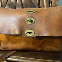 Borsa Postino originale in cuoio vintage