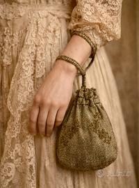 Antica borsa da sera ca 1880 perline vetro