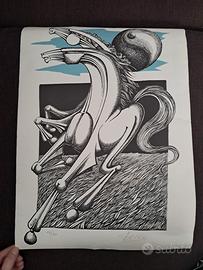 Stampa Cavallo autografata di Roberto Pelillo