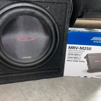 Subwoofer E Amplificatore Alpine Sbg-30Kit