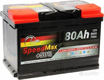 BATTERIA AUTO SPEED MAX L3 80Ah 750A EN 12V POLO P