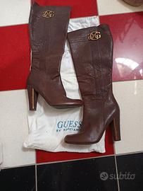 Stivali alti GUESS Marroni - Tacco Largo - Come Nu
