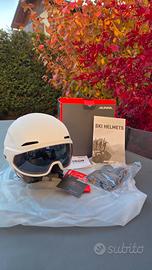 Casco sci modello Alpina Alto Q-Lite 51-55 bianco