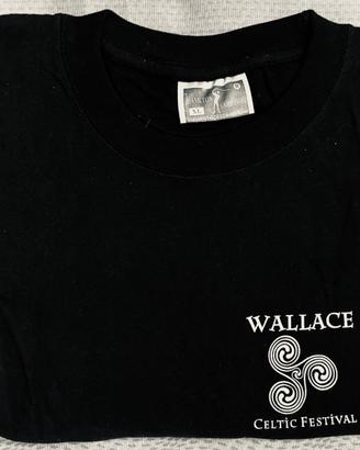 T-shirt Wallace Celtic Festival, Hamlton XL, nera
