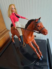 Barbie amazzone e cavallo Timbo 1976