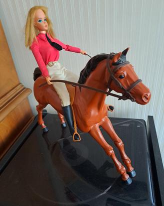 Barbie amazzone e cavallo Timbo 1976