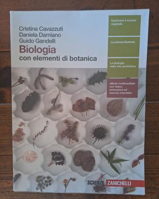 Libro scuola Biologia con elementi di botanica.