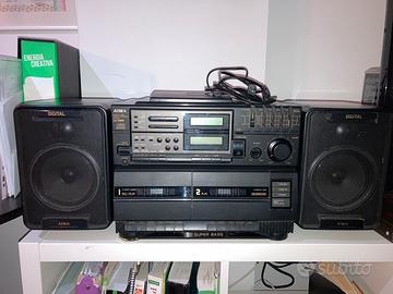 Boombox AIWA CA-DW8E Vintage Anni '80, Funzionante