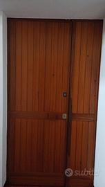 Portone in legno + serratura