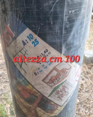 rete elettrosaldata altezza cm 100  lunghezza 25 m