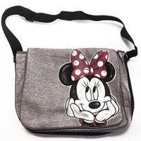 Borsa grigia in tela Minnie