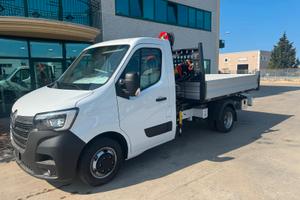 Renault master nuovo con ribaltabile e gru hc 33
